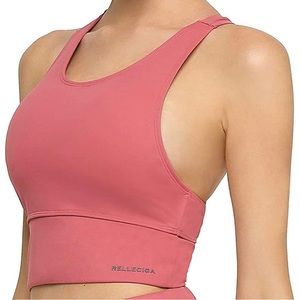 NWOT • RELLECIGA Women's Longline Sports Bra Racerback Yoga Tank Top